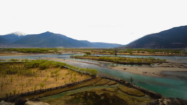 西藏尼洋河风景四png免抠素材_88icon https://88icon.com 名胜古迹 旅游风景 著名建筑