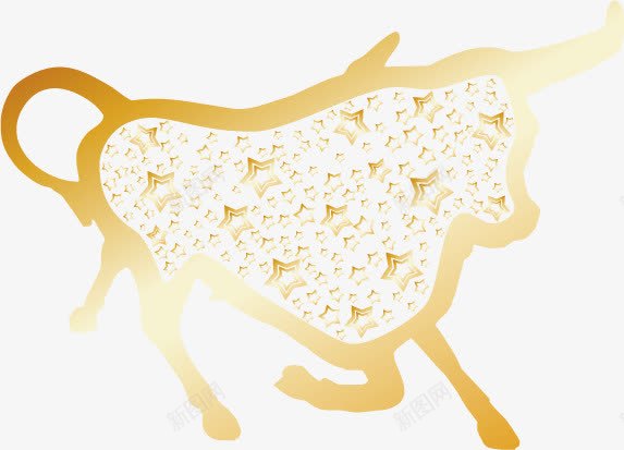 十二生肖剪影png免抠素材_88icon https://88icon.com 丑牛 剪影 动物 十二生肖 卡通 牛 生肖 设计 金色