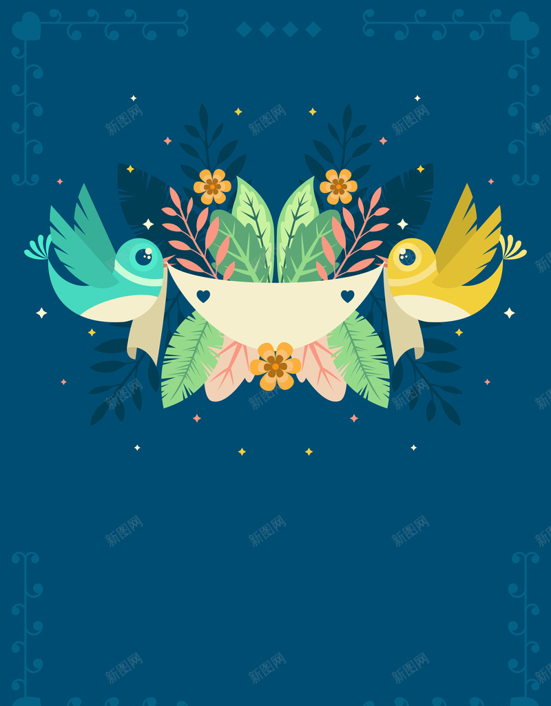 深色背景鸟类花卉海报背景矢量图ai设计背景_88icon https://88icon.com 深色 深色海报 深色背景 深色花卉 素材 素材海报 花卉 花卉海报 花卉素材 鸟类 矢量图