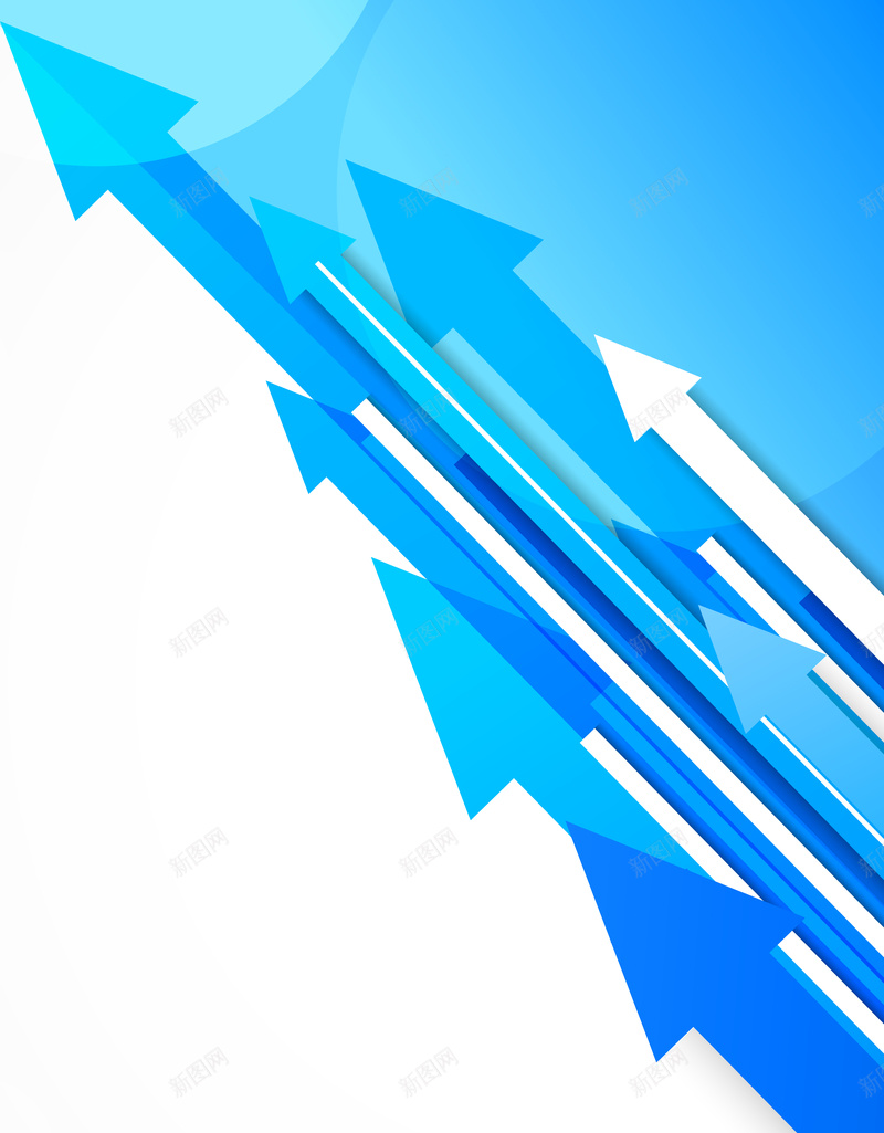 蓝色扁平化箭头矢量海报ai设计背景_88icon https://88icon.com 几何 扁平 扁平化 渐变 矢量 箭头 蓝色 矢量图