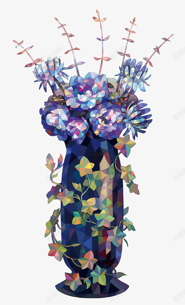 琉璃花矢量图eps免抠素材_88icon https://88icon.com PNG图片 PNG图片素材 PNG素材 PNG素材免费 PNG素材免费下载 彩色 琉璃 花 花瓶 矢量图