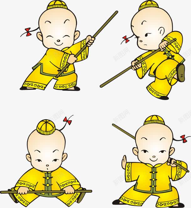 卡通人物png免抠素材_88icon https://88icon.com 功夫 卡通人物 小男孩