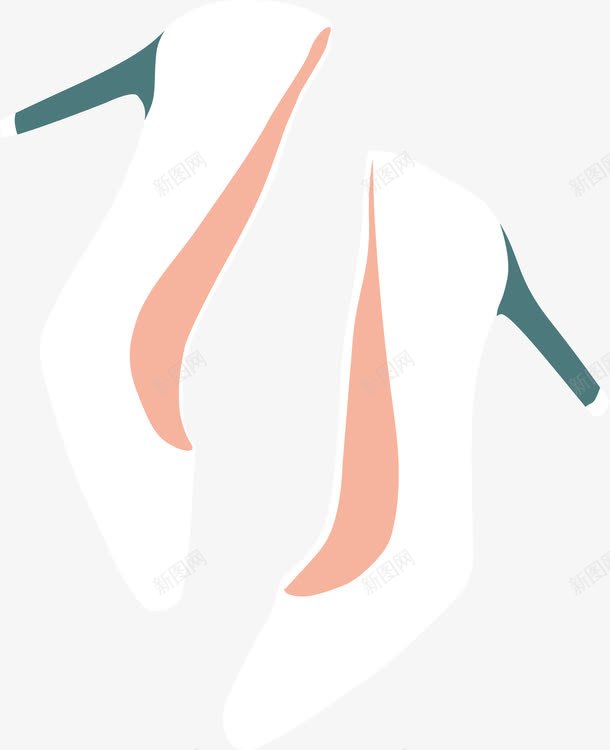手绘白色高跟鞋鞋子png免抠素材_88icon https://88icon.com 小清新 手绘鞋子 白色鞋子 白色高跟鞋 简约