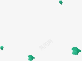 绿色立体形状海报png免抠素材_88icon https://88icon.com 形状 海报 立体 绿色