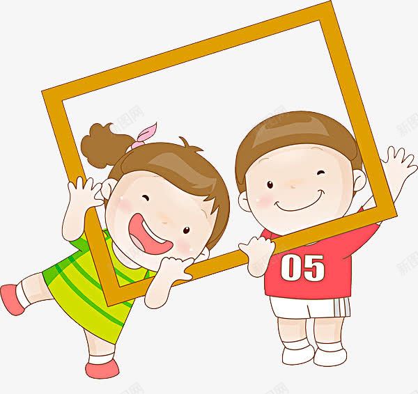 手绘孩子png免抠素材_88icon https://88icon.com 儿童 卡通 可爱 女孩 孩子 微笑 手绘 挥手 男孩