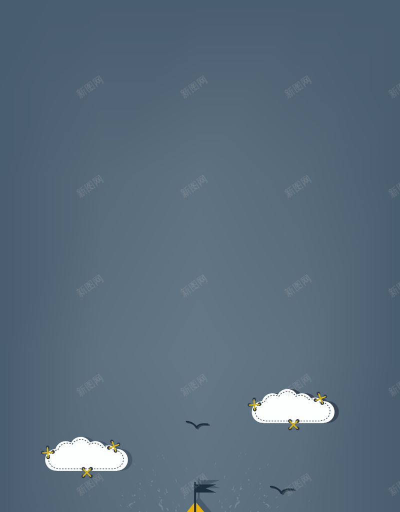 卡通帆船与白云插画矢量图ai设计背景_88icon https://88icon.com 卡通 卡通帆 卡通帆船 卡通帆船与白云 卡通形象 卡通风景 小船 白云 矢量人物 矢量素材 蓝色 风景插画 矢量图