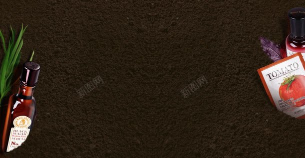 黑色土地里的调味品海报背景jpg设计背景_88icon https://88icon.com 土地 海报 背景 调味品 黑色