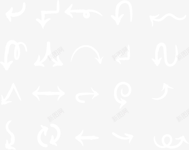 卡通白色指示符号矢量图ai设计背景_88icon https://88icon.com 卡通 指示 指示符号 标志 白色 矢量 矢量图 符号