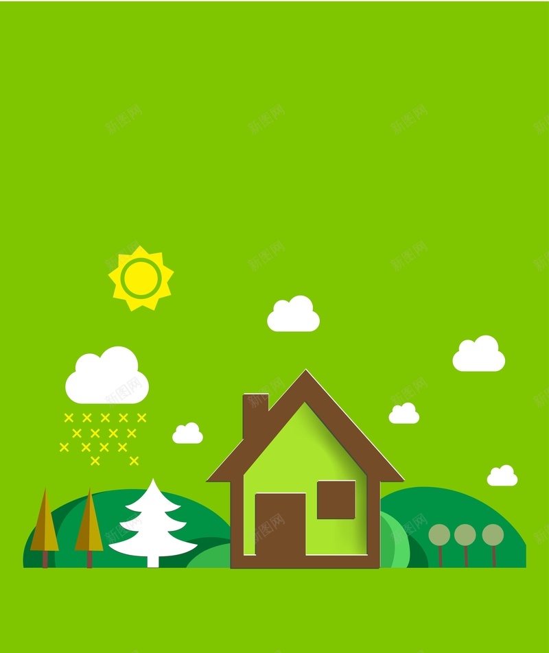 矢量扁平化卡通绿色家园背景ai设计背景_88icon https://88icon.com 几何 卡通 家园 扁平 扁平化 教育 海报 渐变 环保 矢量 绿色 背景 矢量图