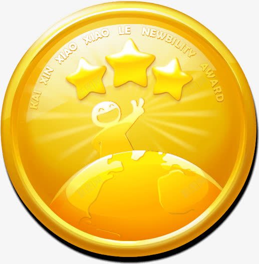金色勋章金币儿童节png免抠素材_88icon https://88icon.com 儿童节 勋章 金币 金色