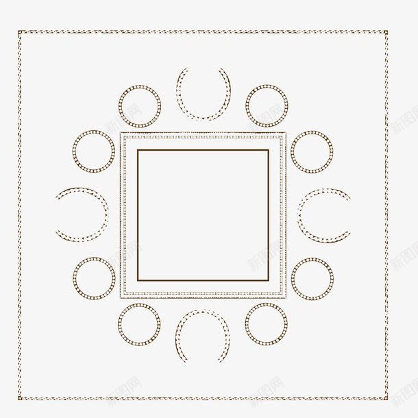 方巾的元素png免抠素材_88icon https://88icon.com 元素 图案 方巾 民族风 金色