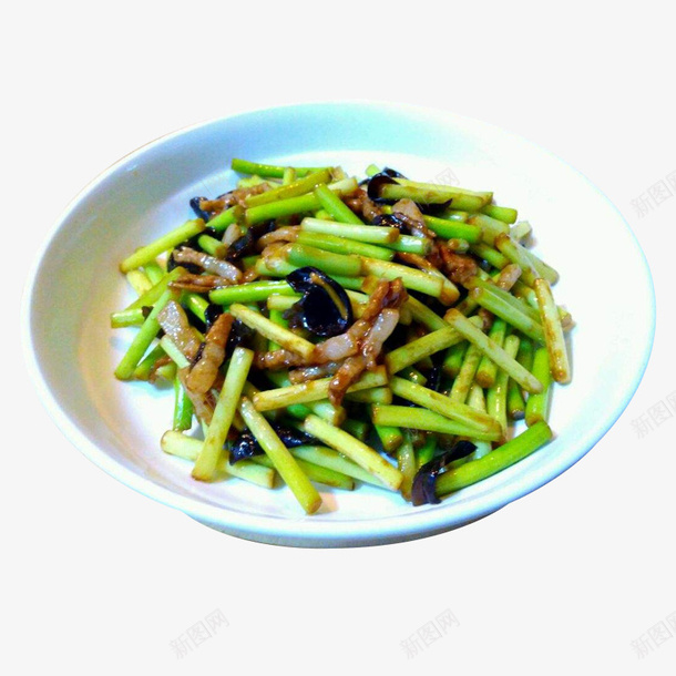 白色盘子装点的蒜台木耳炒肉png免抠素材_88icon https://88icon.com 家常菜 木耳 白色盘子 肉丝 蒜台 蒜台炒肉 蒜苔炒肉 蒜薹肉丝 风味美食