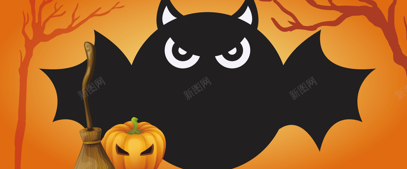 矢量卡通万圣节bannerai设计背景_88icon https://88icon.com banner 万圣节 南瓜灯 卡通 手绘 渐变 热闹 矢量 简约 蝙蝠 质感 矢量图
