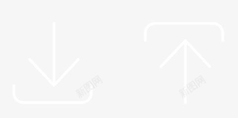 白色箭头png免抠素材_88icon https://88icon.com 几何 指向 标示 箭头