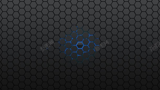 黑底蜂巢蓝光海报背景jpg设计背景_88icon https://88icon.com 海报 背景 蜂巢 蜂巢格子