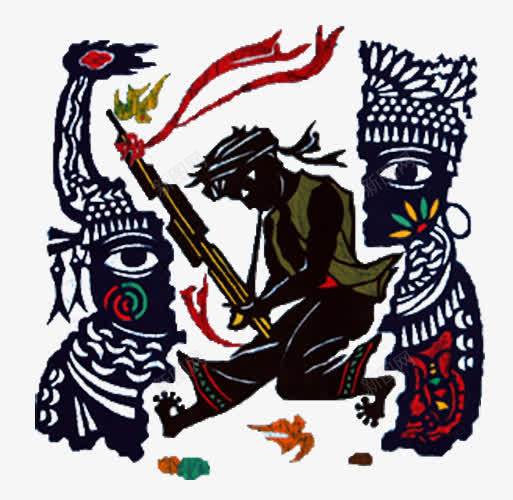 苗族蜡染画png免抠素材_88icon https://88icon.com 吹芦笙 少数民族 芦笙 芦笙舞 苗寨 苗族 蜡染 蜡染民族文化 蜡染画