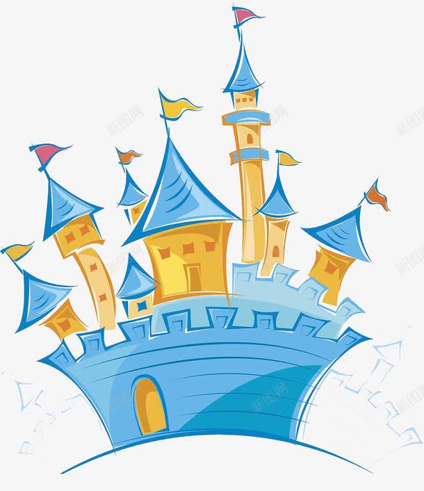 童话城堡外部彩色简笔画png免抠素材_88icon https://88icon.com 可爱童话风 城堡 城堡简笔画 外部 彩色 童话 简笔画 蛋糕城堡 装饰图案