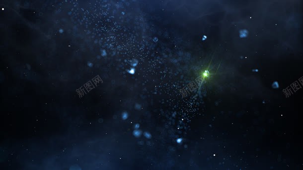 蓝色梦幻星空唯美png免抠素材_88icon https://88icon.com 星空 梦幻 蓝色