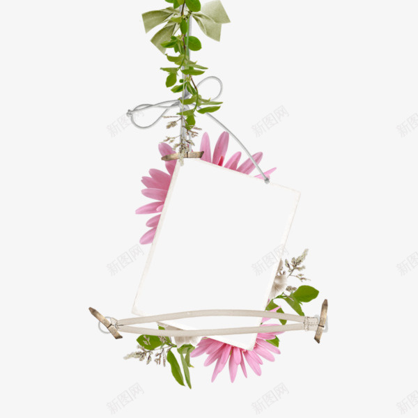插画艺术边框png免抠素材_88icon https://88icon.com 植物 绿色植物 花朵底纹 花瓣底纹 边框