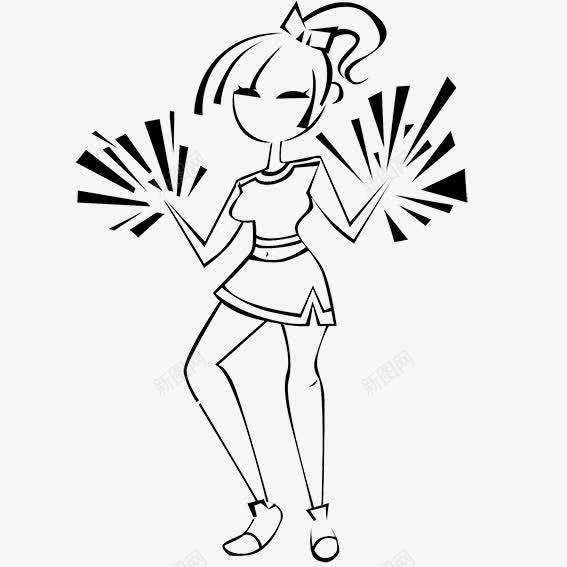 卡通人物拉拉队png免抠素材_88icon https://88icon.com 人物 卡通 啦啦操女孩 拉拉队 美女