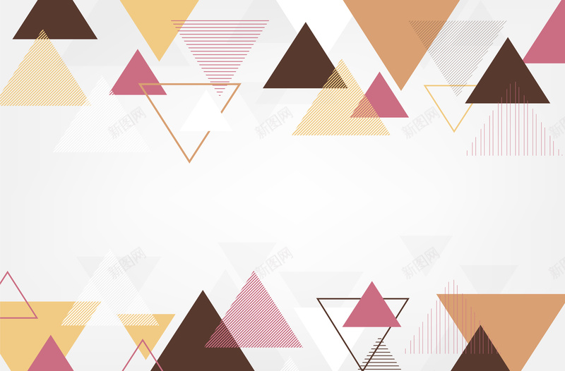 三角几何背景矢量图ai设计背景_88icon https://88icon.com 三角 几何 开心 扁平 渐变 画册背景 白色 重复 矢量图