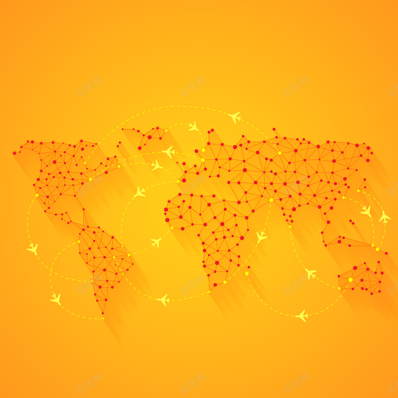 黄色渐变几何地图背景矢量图ai设计背景_88icon https://88icon.com 几何 地图 扁平 橙色 渐变 背景 黄色 矢量图
