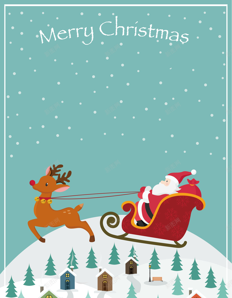 可爱坐雪橇的圣诞老人插图海报背景矢量图ai设计背景_88icon https://88icon.com 卡通 可爱 圣诞老人 坐雪橇 开心 手绘 插图 海报 矢量 童趣 素材 背景 驯鹿 矢量图