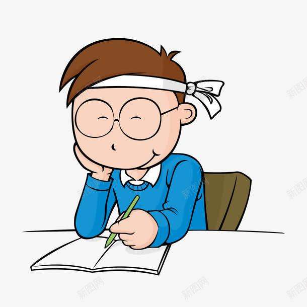 卡通人物学习png免抠素材_88icon https://88icon.com 书籍插图 儿童画 卡通人物画 漫画风
