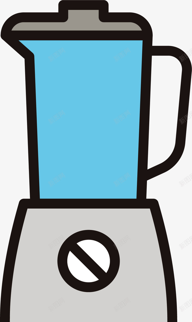 蓝色卡通扁平豆浆机png免抠素材_88icon https://88icon.com 卡通扁平家用电器 扁平电器 扁平风格 电器 蓝色 豆浆机