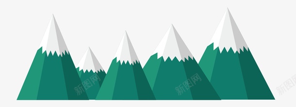 卡通雪山群山png免抠素材_88icon https://88icon.com 元素 卡通 山 群山 雪山