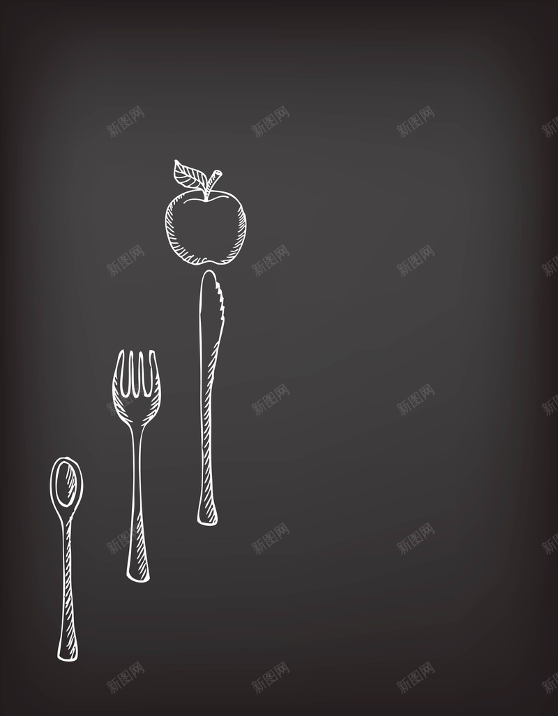 矢量手绘西餐刀叉餐具背景ai设计背景_88icon https://88icon.com 刀叉 大气 手绘 海报 矢量 背景 苹果 西餐 质感 餐具 餐饮 黑色 矢量图