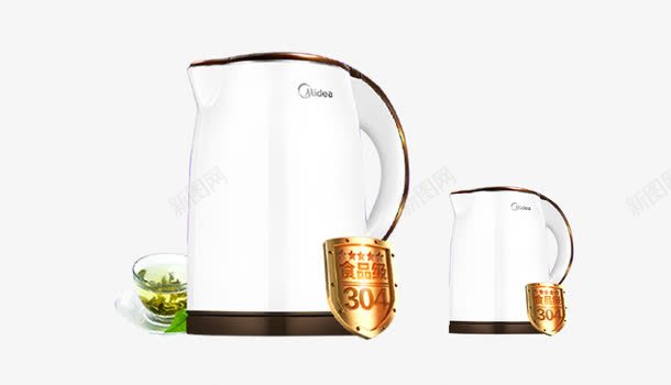 美的电热水壶png免抠素材_88icon https://88icon.com 产品实物 白色热水壶