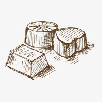 线条巧克力块png免抠素材_88icon https://88icon.com 巧克力块 心形 手绘 线条