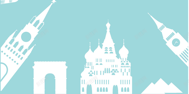 旅游景点活动宣传背景矢量图ai设计背景_88icon https://88icon.com H5 h5 几何 宣传 扁平 旅游 景点 活动 渐变 矢量图