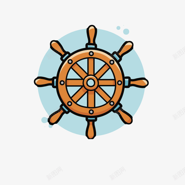 蓝色控制方向的舵盘卡通png免抠素材_88icon https://88icon.com 中国造船发明 卡通 方向 航向 舵盘 船 船尾 船尾舵 船舵 转向