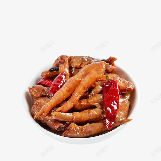 香辣鸡爪png免抠素材_88icon https://88icon.com 卤味 酱香 香辣 鸡爪