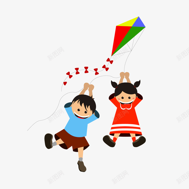 放风筝的儿童png免抠素材_88icon https://88icon.com 六一儿童节 卡通儿童 玩耍儿童 背景装饰 风筝