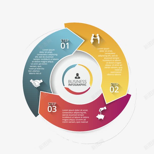 饼状图ppt元素png免抠素材_88icon https://88icon.com ppt元素 商务 简约 统计表 装饰