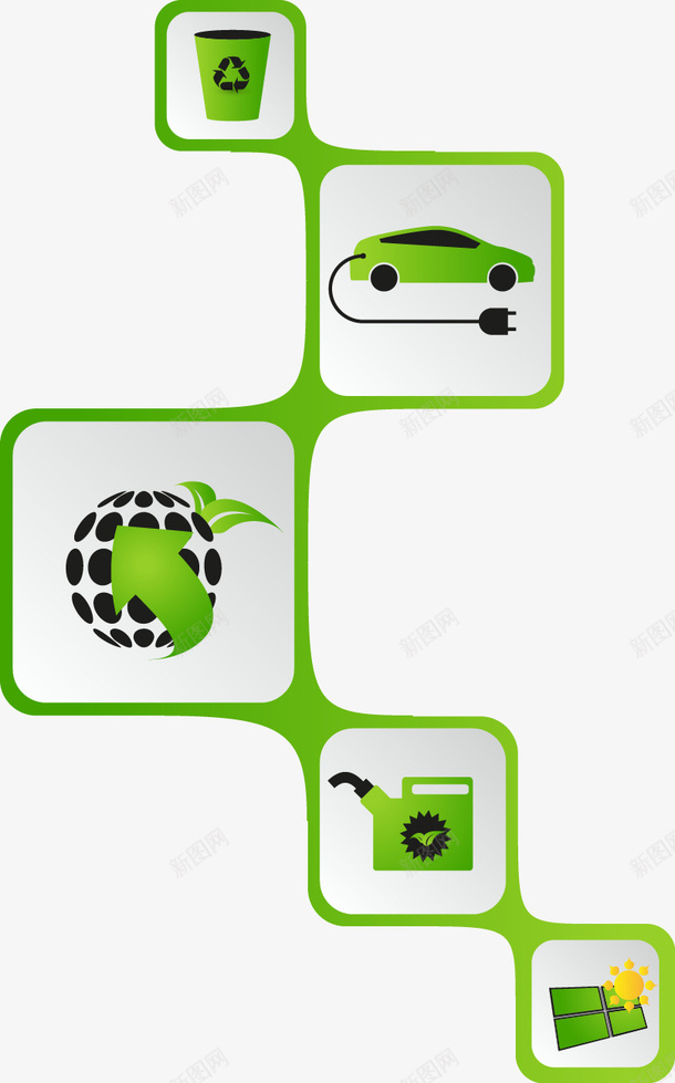 卡通扁平绿色环保矢量图ai免抠素材_88icon https://88icon.com 卡通 扁平 环保 线条 绿色 矢量图