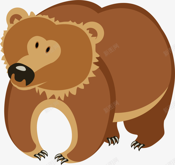 卡通可爱棕熊png免抠素材_88icon https://88icon.com zoo 动物园 卡通动物 棕熊 装饰图案 野兽