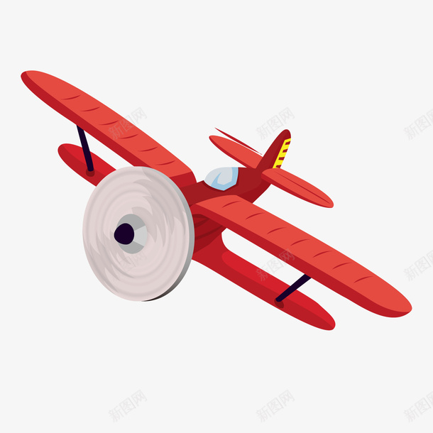 红色卡通飞机png免抠素材_88icon https://88icon.com 免抠图 抠图 插画 红色飞机 装饰画 飞机