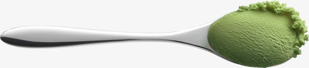 抹茶奶香勺子创意png免抠素材_88icon https://88icon.com 创意 勺子