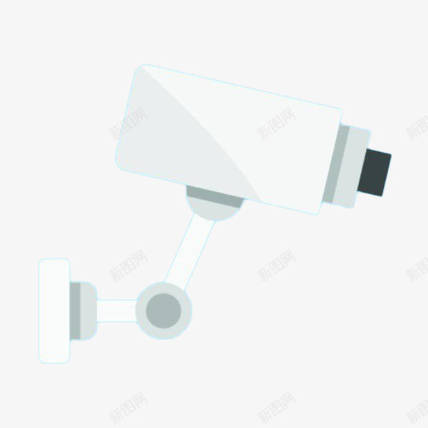 白色手绘扁平化监控摄像头png免抠素材_88icon https://88icon.com 卡通探头 扁平化 摄像头 白色手绘 监控 监视探头 监视摄像头