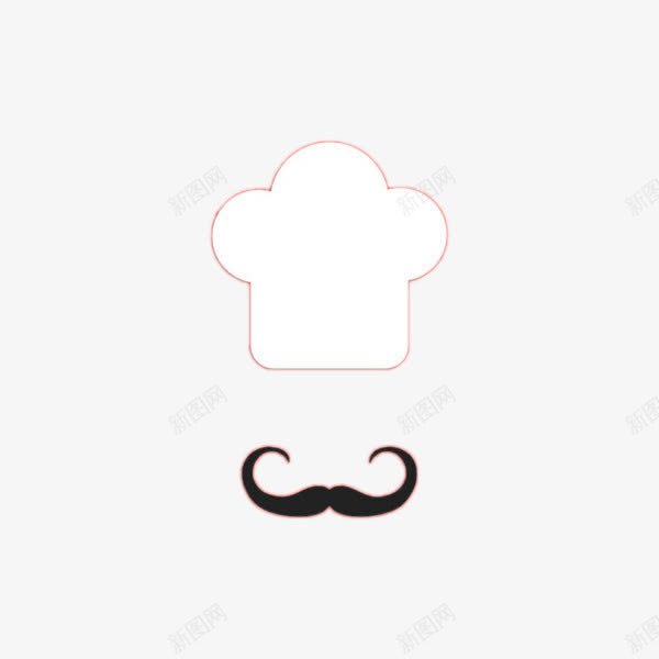 厨师帽大胡子装饰图png免抠素材_88icon https://88icon.com 厨师 插画装饰图 胡子