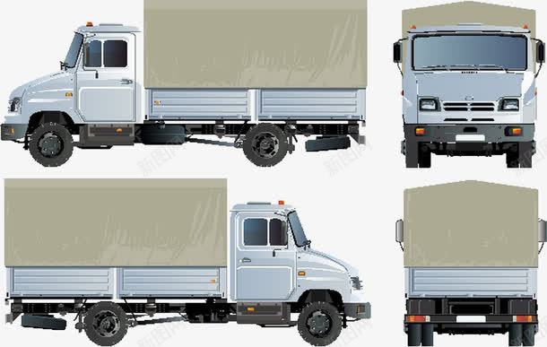 卡通手绘大型货车png免抠素材_88icon https://88icon.com 交通工具 卡通手绘 大型货车