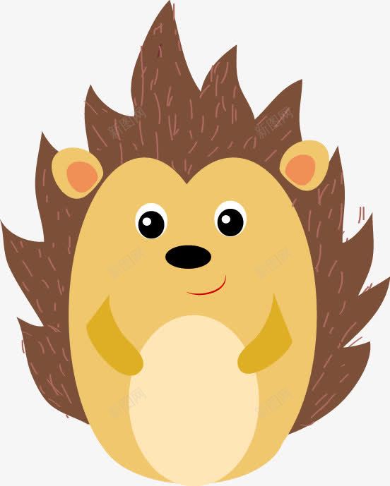 手绘卡通可爱刺猬图案png免抠素材_88icon https://88icon.com 刺猬 卡通 可爱 图案 手绘