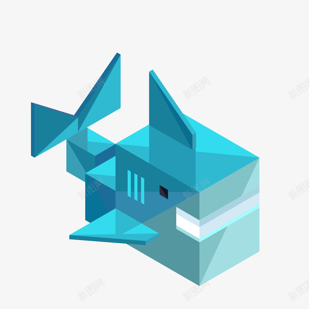 可爱蓝色鲨鱼矢量图eps免抠素材_88icon https://88icon.com png蓝色 免抠图 动物 可爱 有趣 立体 鲨鱼 矢量图