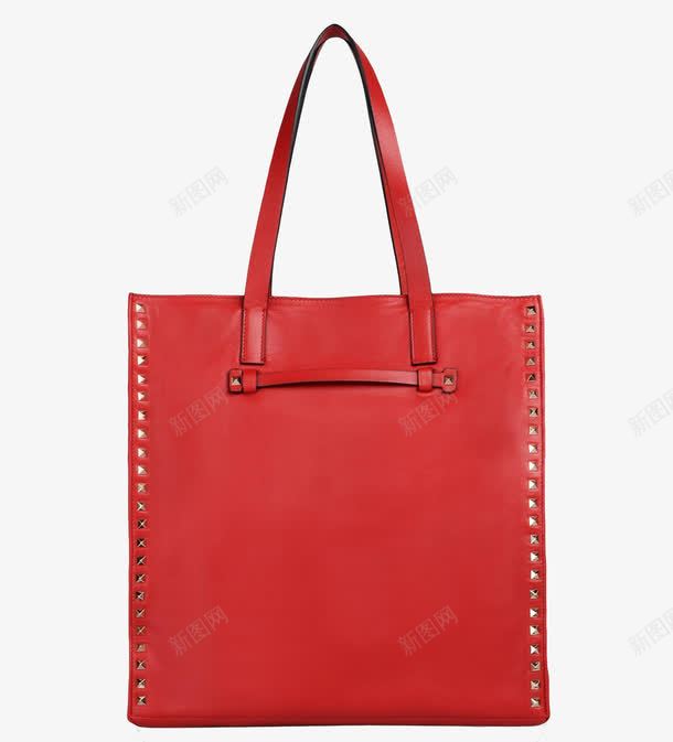 瓦伦蒂诺红色铆钉包png免抠素材_88icon https://88icon.com Valentino 产品实物 包包 女款包包 瓦伦蒂诺