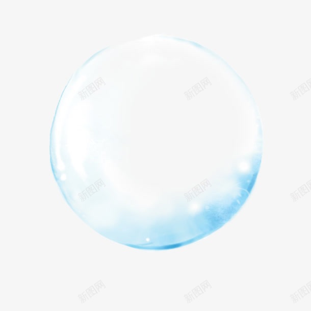 蓝色气泡立体效果psd免抠素材_88icon https://88icon.com 效果 气泡 立体 素材 蓝色