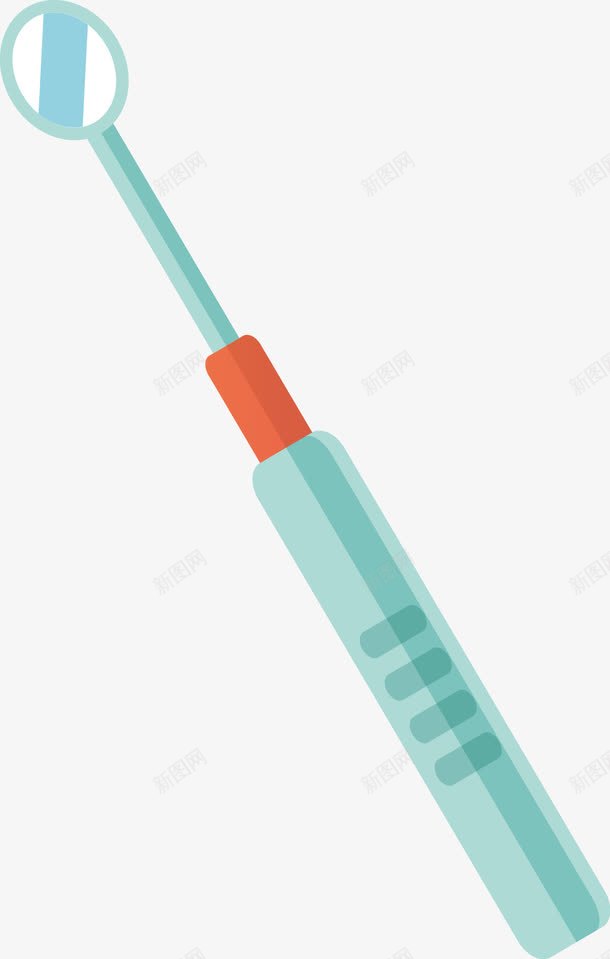 口腔反光镜矢量图ai免抠素材_88icon https://88icon.com 医生 反光镜 口腔 镜子 矢量图
